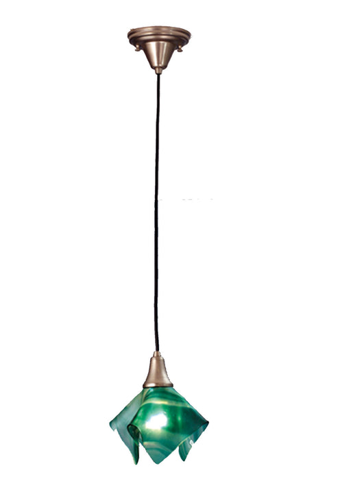 Meyda Tiffany - 72456 - One Light Mini Pendant - Mente Swirl - Brushed Nickel