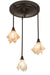 Meyda Tiffany - 72619 - Three Light Pendant - Metro - Craftsman Brown