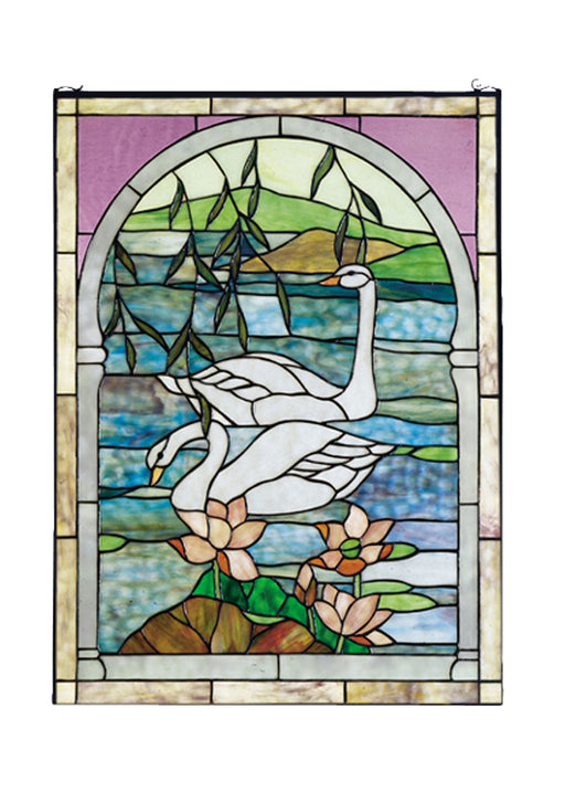 Meyda Tiffany - 23868 - Window - Swans - Antique Copper