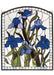 Meyda Tiffany - 36074 - Window - Iris - Zaz Lt Blue Purple/Blue Purple/Blue