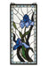 Meyda Tiffany - 36073 - Window - Iris - Zaz Lt Blue Purple/Blue Purple/Blue