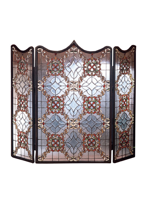 Meyda Tiffany - 48092 - Fireplace Screen - Victorian Beveled - Antique Copper