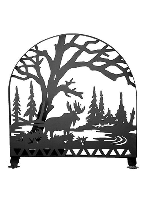 Meyda Tiffany - 23365 - Fireplace Screen - Moose Creek - Craftsman Brown