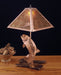 Meyda Tiffany - 32532 - Two Light Table Lamp - Leaping Trout - Antique Copper