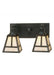Meyda Tiffany - 52448 - Two Light Wall Sconce - T`` Mission`` - Craftsman Brown