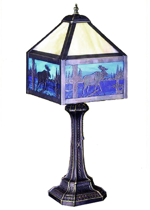 Meyda Tiffany - 24242 - One Light Table Lamp - Moose Creek - Antique Copper
