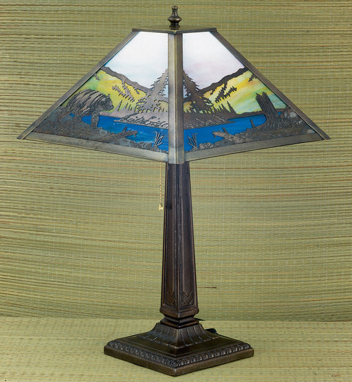 Meyda Tiffany - 26759 - Table Lamp - Bear Creek - Na/Jp/Eb Craftsman Brown