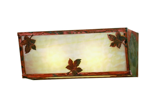 Meyda Tiffany - 51692 - Two Light Wall Sconce - Maple Leaf - Beige Vintage