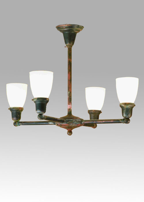 Meyda Tiffany - 56475 - Four Light Chandelier - Revival Oyster Bay - Custom