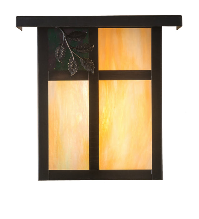 Meyda Tiffany - 29516 - One Light Wall Sconce - Hyde Park - Craftsman Brown