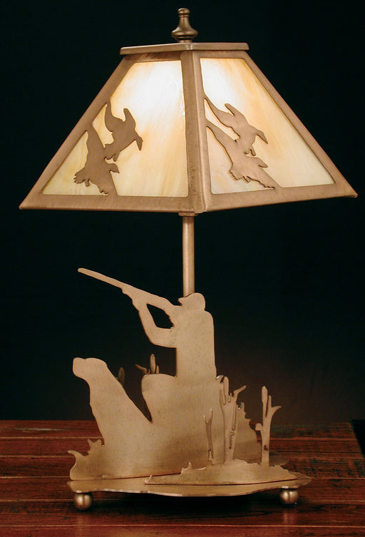 Meyda Tiffany - 32486 - Table Lamp - Duck Hunter - Rust,Wrought Iron