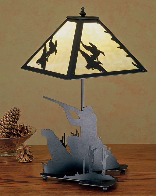 Meyda Tiffany - 28314 - Table Lamp - Duck Hunter - Black