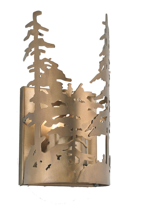 Meyda Tiffany - 31252 - One Light Wall Sconce - Tall Pines - Antique Copper