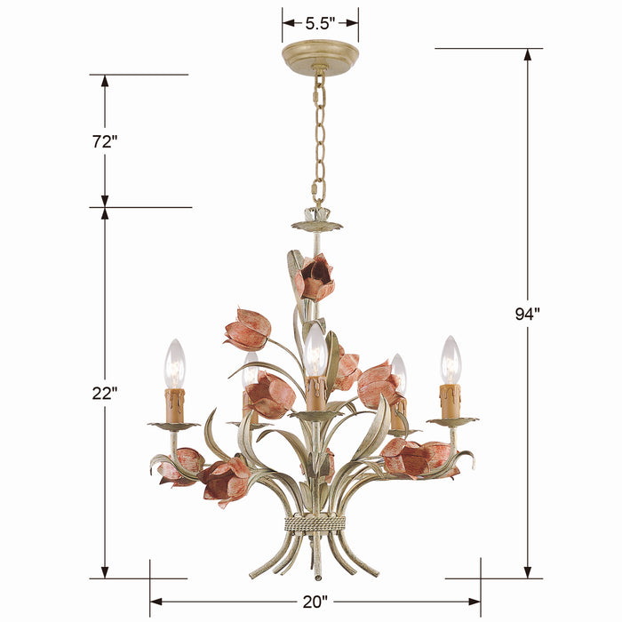 Southport Chandelier-Mini Chandeliers-Crystorama-Lighting Design Store