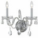 Crystorama - 1032-CH-CL-MWP - Two Light Wall Mount - Traditional Crystal - Polished Chrome