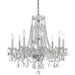 Crystorama - 1138-CH-CL-MWP - Eight Light Chandelier - Traditional Crystal - Polished Chrome