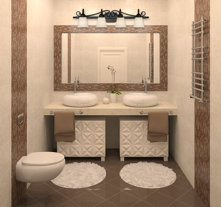 Belle Meade Bath Vanity Light-Bathroom Fixtures-Golden-Lighting Design Store