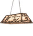 Meyda Tiffany - 66743 - Six Light Pendant - Fly Fishing Creek - Antique Copper
