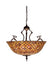 Meyda Tiffany - 67381 - Three Light Inverted Pendant - Fishscale - Antique