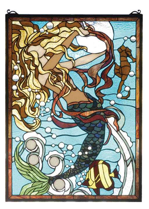 Meyda Tiffany - 78086 - Window - Mermaid Of The Sea - Blue Blue/Green Lt Peach Hablue
