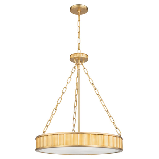 Hudson Valley - 902-AGB - Five Light Pendant - Middlebury - Aged Brass