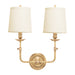 Hudson Valley - 172-AGB - Two Light Wall Sconce - Logan - Aged Brass