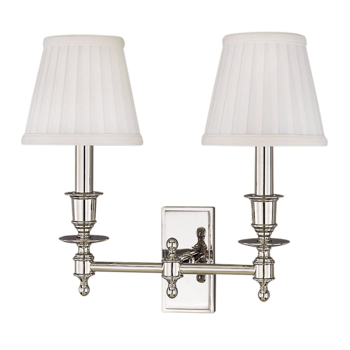Hudson Valley - 6802-PN - Two Light Wall Sconce - Ludlow - Polished Nickel