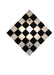 Meyda Tiffany - 82472 - One Light Wall Sconce - Metro Fusion - Black/White Checker