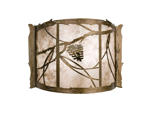 Meyda Tiffany - 82134 - One Light Wall Sconce - Whispering Pines - Antique Copper