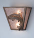 Meyda Tiffany - 82363 - Two Light Wall Sconce - Leaping Trout - Antique Copper