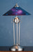 Meyda Tiffany - 82485 - Three Light Table Lamp - Metro Fusion - Nickel