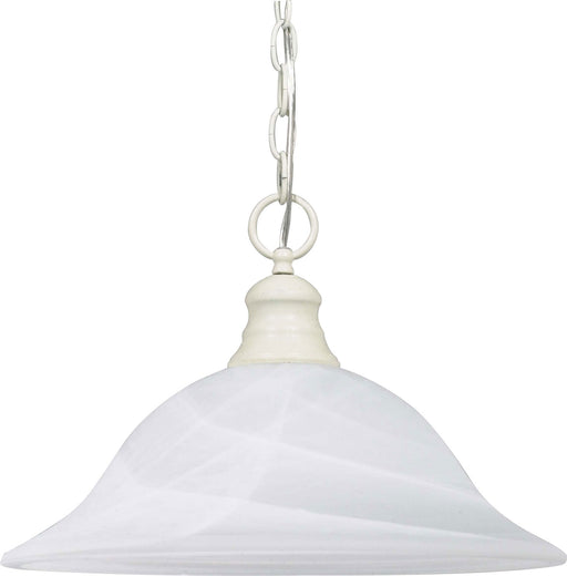 Nuvo Lighting - 60-393 - One Light Pendant - Alabaster Glass Hanging Dome - Textured White