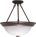 Nuvo Lighting - 60-210 - Three Light Semi Flush Mount - Old Bronze