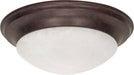 Nuvo Lighting - 60-282 - Three Light Flush Mount - Twist and Lock Old Bronze - Old Bronze