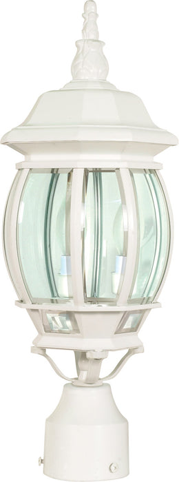 Nuvo Lighting - 60-897 - Three Light Post Lantern - Central Park - White