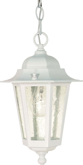 Nuvo Lighting - 60-991 - One Light Hanging Lantern - Cornerstone - White