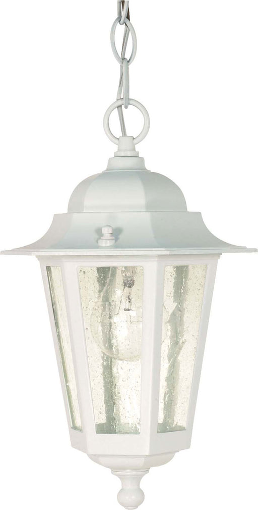 Nuvo Lighting - 60-991 - One Light Hanging Lantern - Cornerstone - White