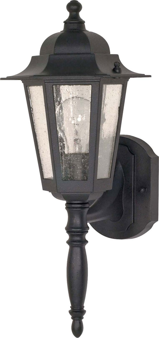 Nuvo Lighting - 60-987 - One Light Outdoor Lantern - Cornerstone - Textured Black