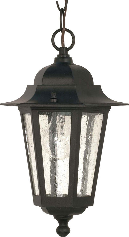Nuvo Lighting - 60-993 - One Light Hanging Lantern - Cornerstone - Textured Black