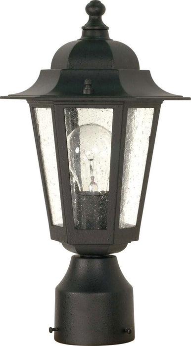 Nuvo Lighting - 60-996 - One Light Post Lantern - Cornerstone - Textured Black