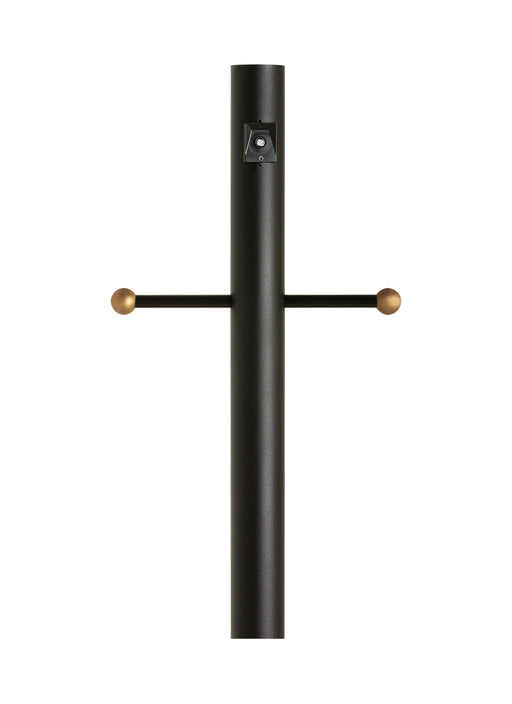 Generation Lighting - 8114-12 - Post with Ladder Rest and Photo Cell - Outdoor Posts - Black