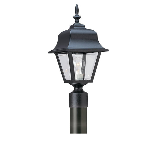 Generation Lighting - 8255-12 - One Light Outdoor Post Lantern - Polycarbonate Outdoor - Black