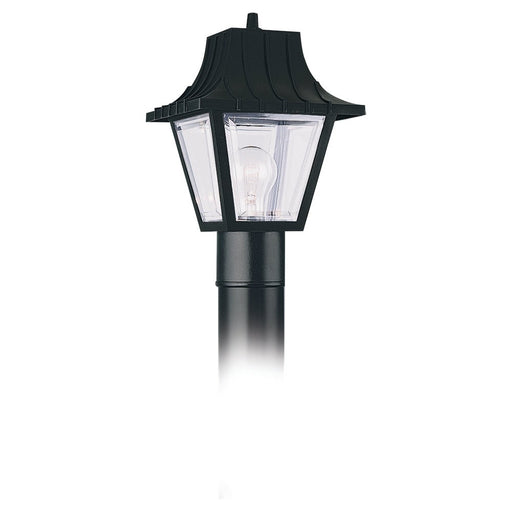 Generation Lighting - 8275-32 - One Light Outdoor Post Lantern - Polycarbonate Outdoor - Black