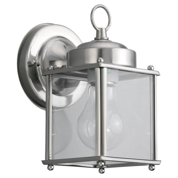 Generation Lighting - 8592-965 - One Light Outdoor Wall Lantern - New Castle - Antique Brushed Nickel