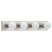 Generation Lighting - 4738-98 - Four Light Wall / Bath - Center Stage - Brushed Stainless