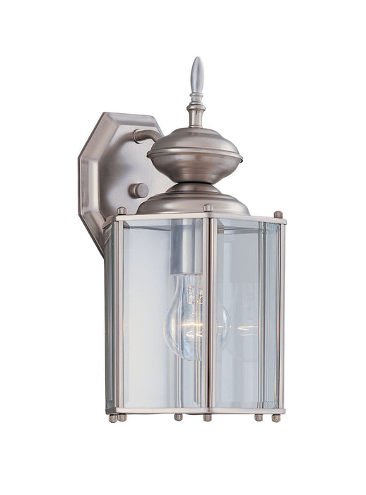 Designers Fountain - 1101-PW - One Light Wall Lantern - Beveled Glass Lantern - Pewter