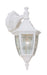 Designers Fountain - 2461-WH - One Light Wall Lantern - Builder Cast Aluminum - White