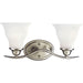 Progress Lighting - P3191-09 - Two Light Bath - Trinity - Brushed Nickel