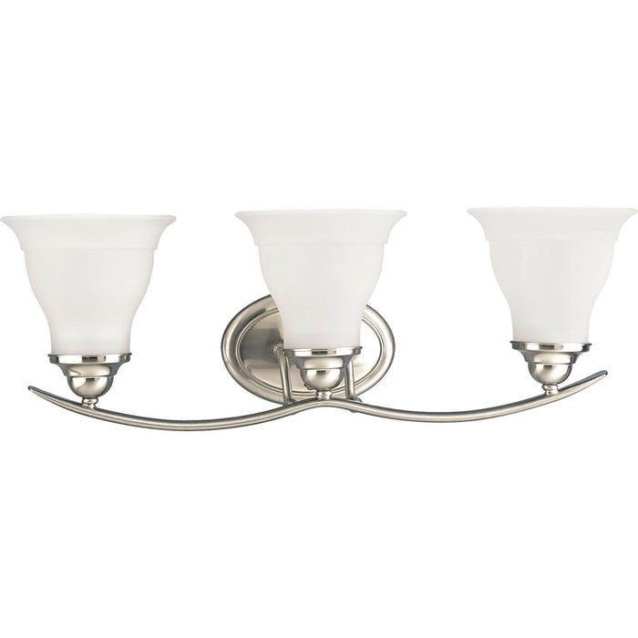 Progress Lighting - P3192-09 - Three Light Bath - Trinity - Brushed Nickel