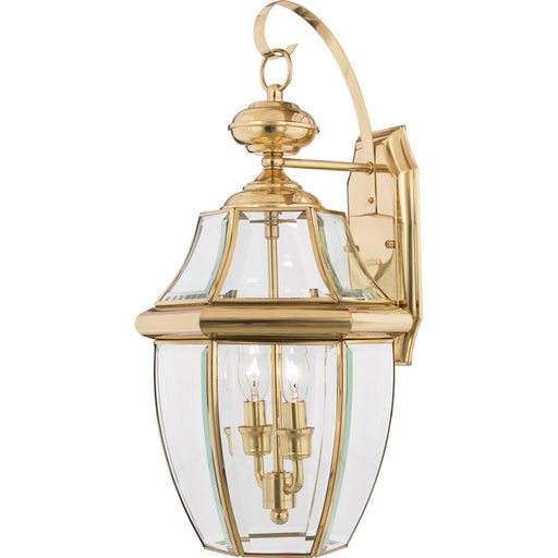 Quoizel - NY8317B - Two Light Outdoor Wall Lantern - Newbury - Polished Brass